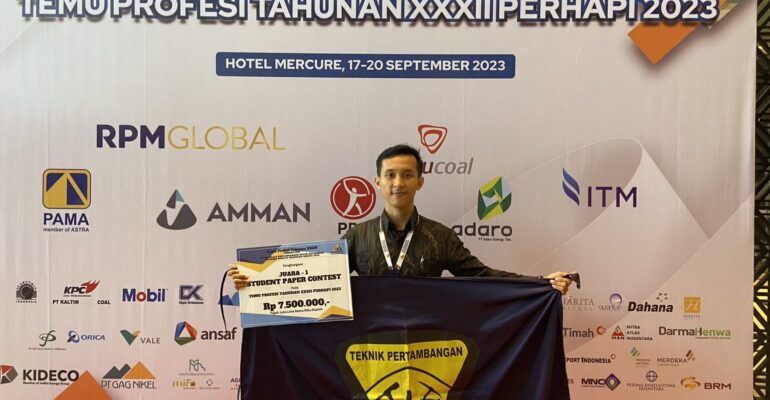 Emas! Mahasiswa Teknik Pertambangan Raih Juara 1 Dalam Ajang Nasional Student Paper Contest